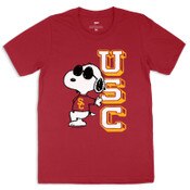 USC Trojans Unisex Cardinal Peanuts Joe Cool T-Shirt
